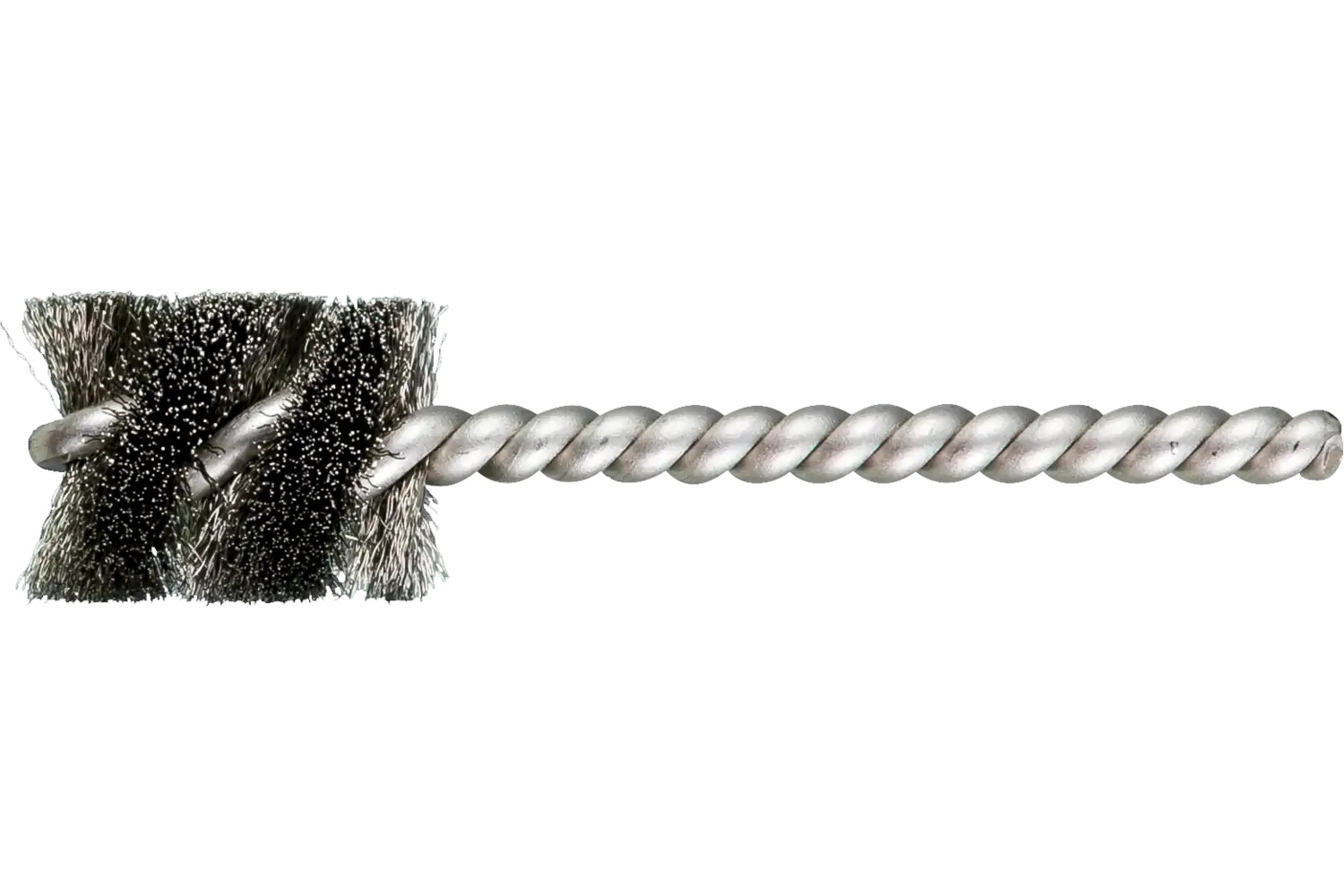 Picture of Pferd Power Tube Brush 13/16" Dia. .005 Stainless Steel Wire 1/4" Stem Ss/Ss